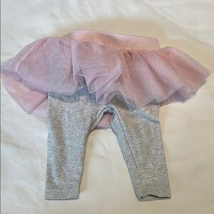 “Bundle 10/$13” Cloud Island newborn Pink Gray Tulle Skirt girl pants Leggings